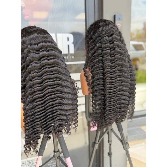 Other - 30" Ultra-HD 13*6 Deep Wave 300% Density Lace Front Human Hair Wig